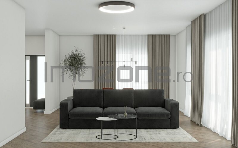 Vila individuala - P+1, 4 camere,  3 dormitoare, 3 bai, 131mp utili, teren 350mp