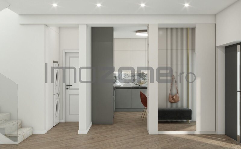 Vila individuala - P+1, 4 camere,  3 dormitoare, 3 bai, 131mp utili, teren 350mp