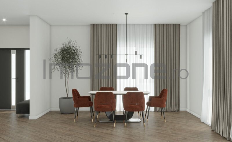 Vila individuala - P+1, 4 camere,  3 dormitoare, 3 bai, 131mp utili, teren 350mp